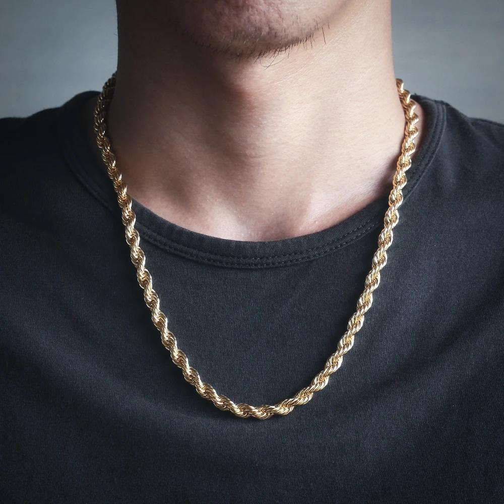 The Golden Age II® - 6mm Rope Chain With Iced Diamond Lock 