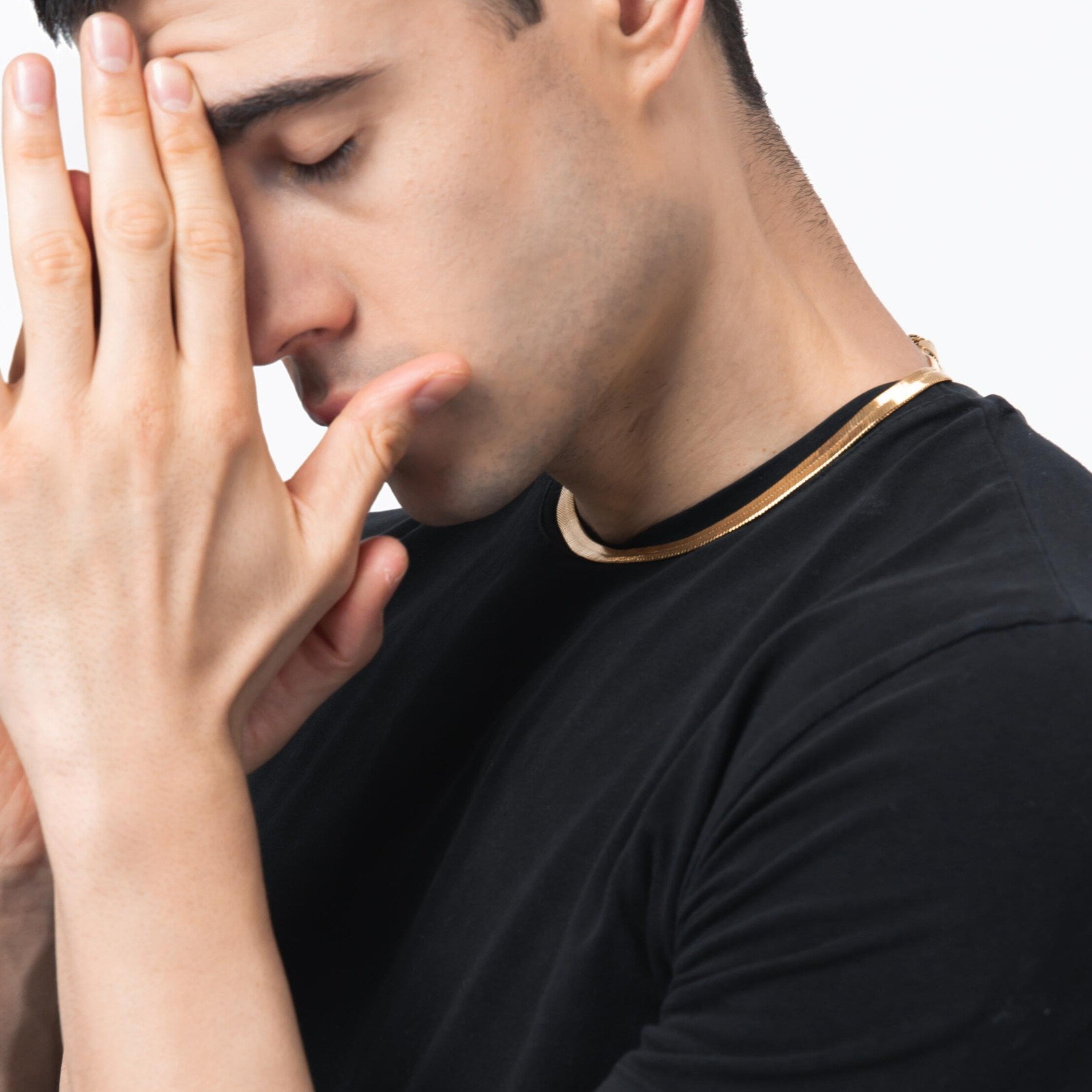 The Kukulcan Serpent® - 925 Sterling Silver Herringbone Snake Chain 14K Gold Plated 