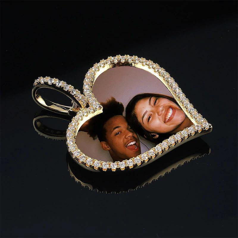 THE LOVING HEART® - Custom Iced Out Photo Pendant 