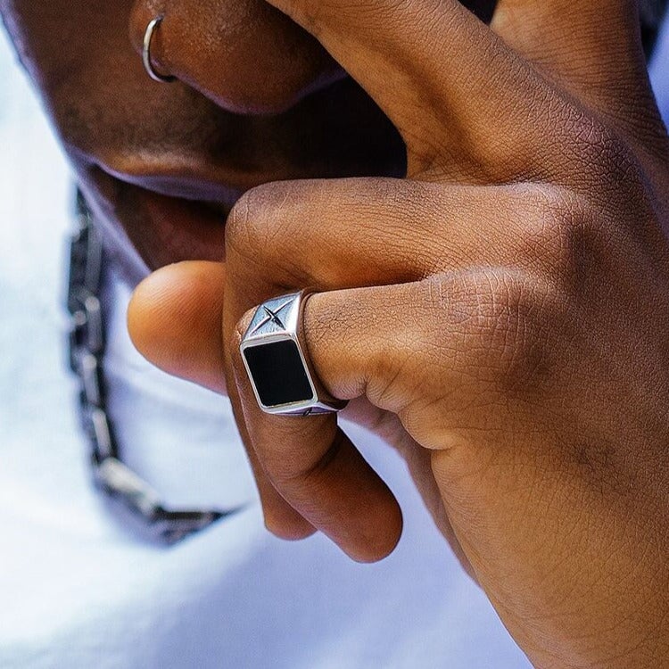 The Power® - Black Onyx Mens Ring 