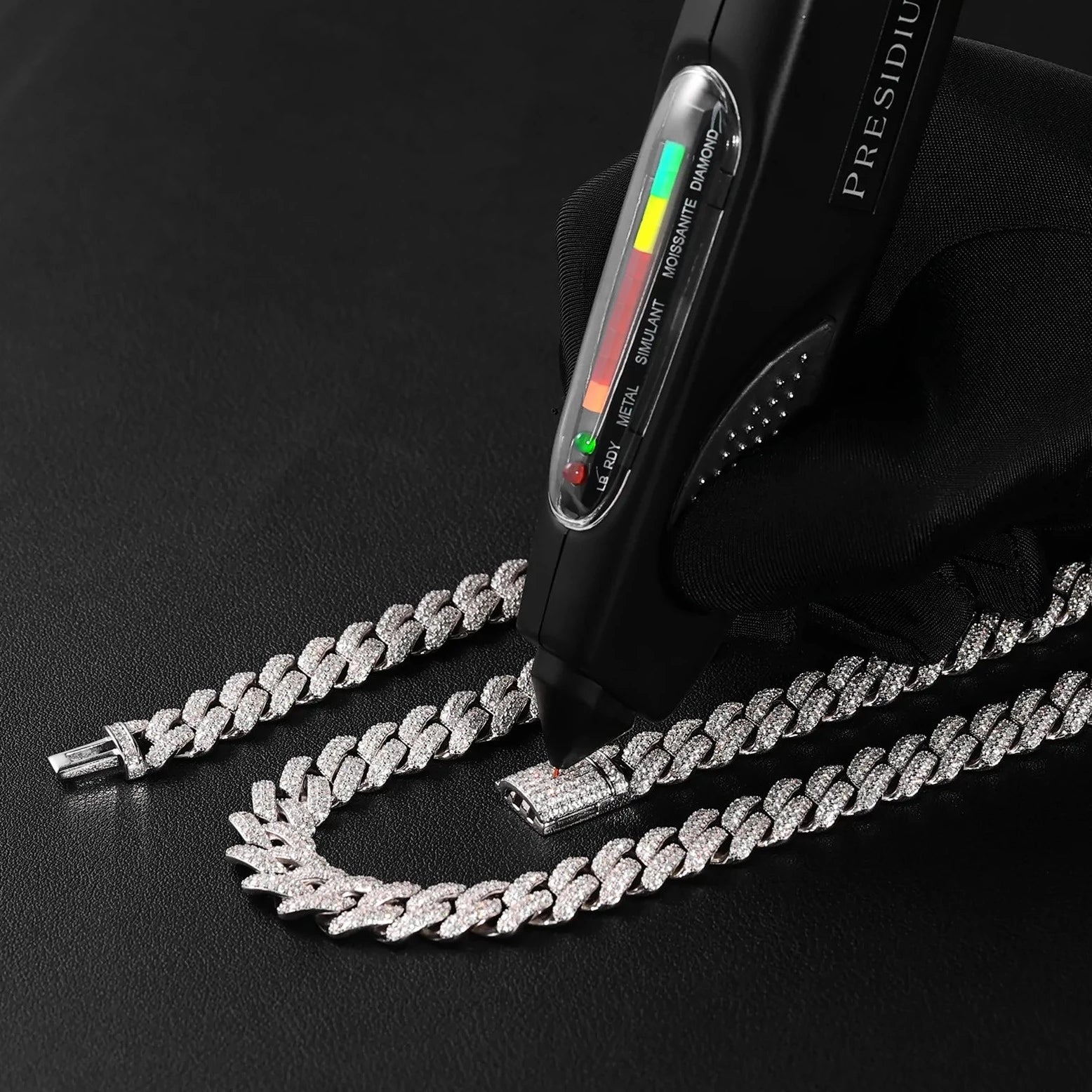 The Proud Moment II® - 20mm Iced Out 3 Row Diamond Prong Cuban Link Chain Choker in White Gold 