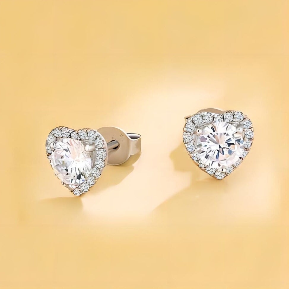 Women's Heart-shaped Stud Earrings Earrings 